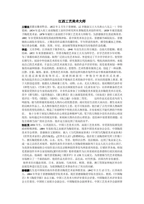 江西工艺美术大师