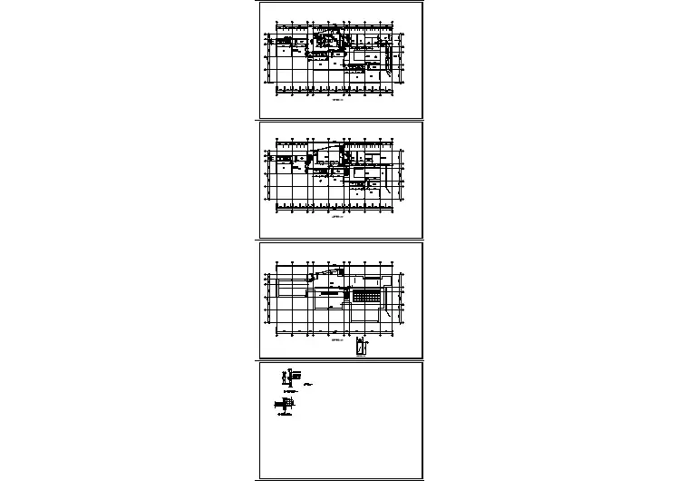 某2层框架结构幼儿园建筑结构全套cad施工图