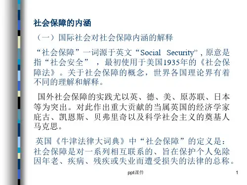 社会保障法 ppt课件
