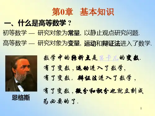 微积分基础知识