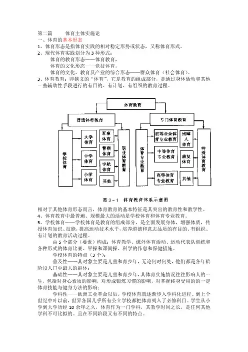 体育基本理论整理资料