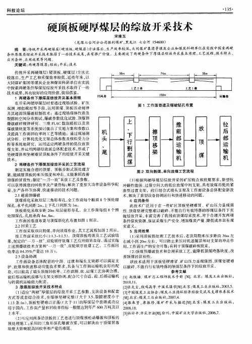 硬顶板硬厚煤层的综放开采技术