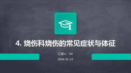 烧伤科烧伤的常见症状与体征