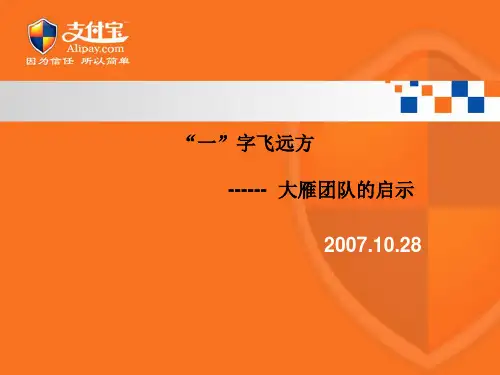 大雁团队启示--团队合作