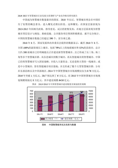 2019-2025年智慧城市行业发展全景调研与产业竞争格局研究报告