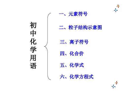 化学用语复习整理ppt课件
