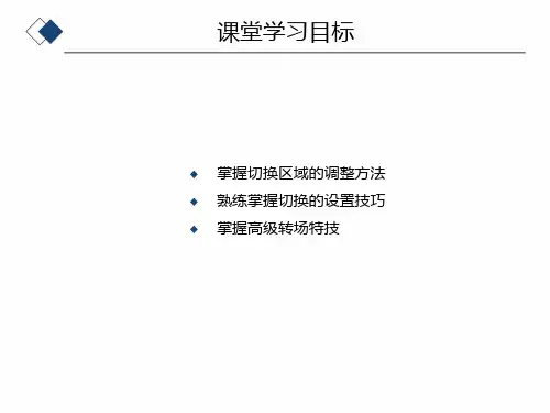 PremiereProCS6视频编辑应用教程视频转场效果课件