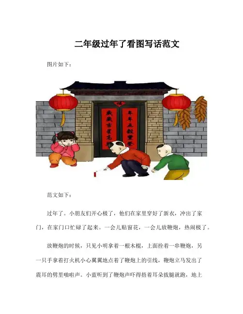 二年级过年了看图写话范文