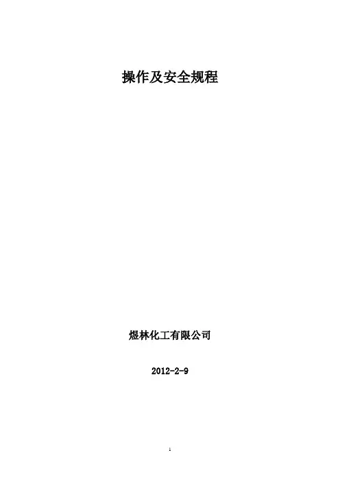 石灰窑操作及安全规程