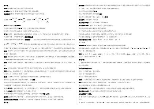 建筑材料学知识要点