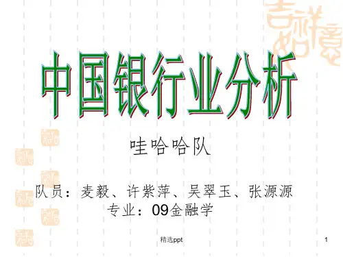 《中国银行业分析》PPT课件