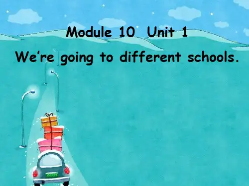 精编【外研版】六年级英语下册《M10U1》课件PPT