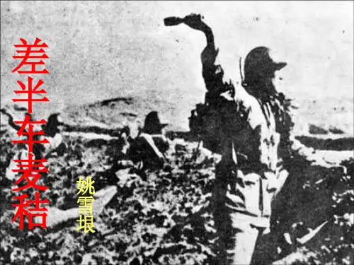 九年级语文差半车麦秸(201910)