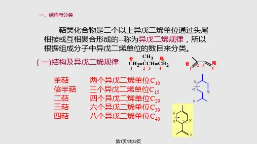 有机化学萜类甾体PPT课件