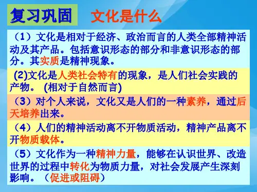 文化与经济、政治PPT课件27 人教课标版