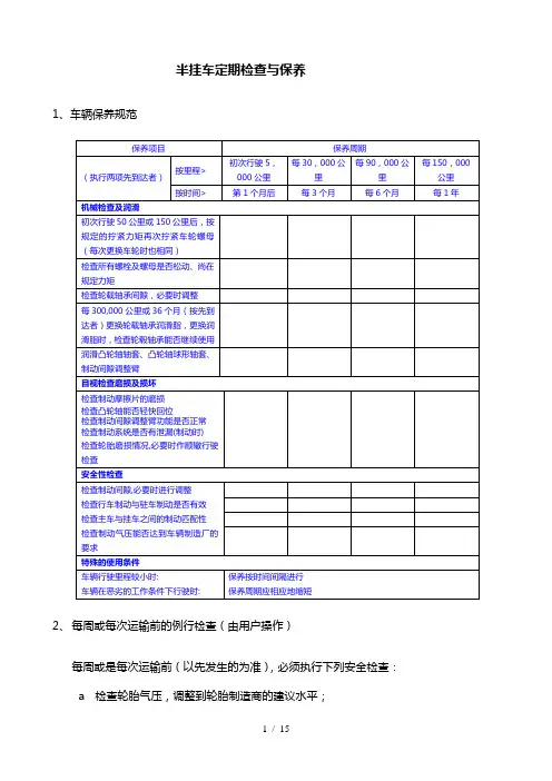 中集半挂车维修案例