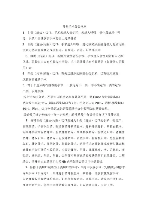 切口分类