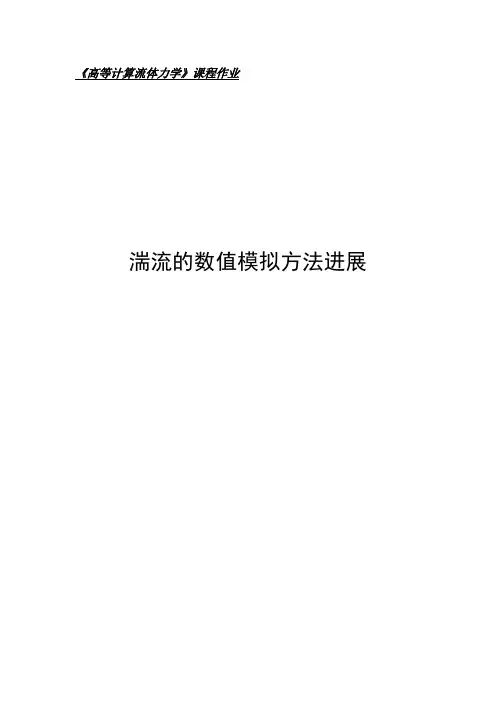 湍流的数值模拟方法进展.
