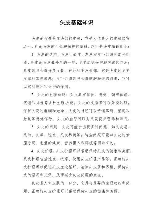 头皮基础知识