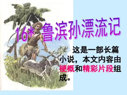 六年级下册语文课件-15.1《鲁滨孙漂流记》梗概 ｜人教新课标   (共13张PPT)