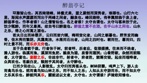《六一居士传》优秀课件