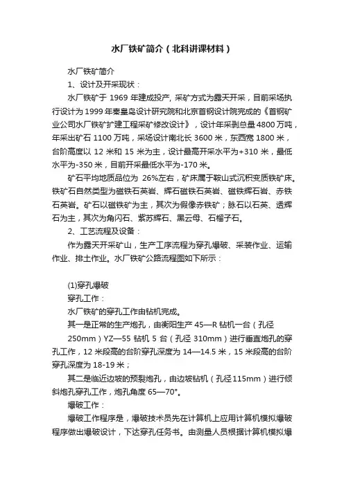 水厂铁矿简介（北科讲课材料）