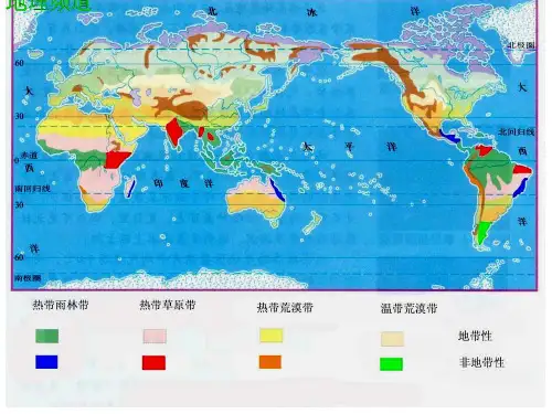 自然带的非地带性分布及成因