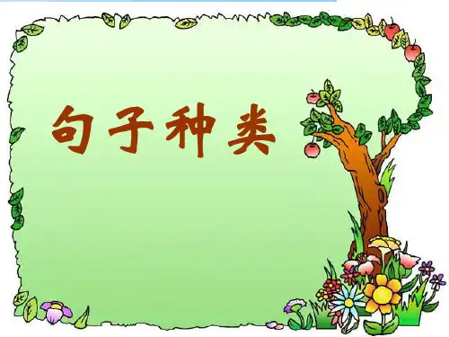英语句子种类(陈述,疑问,祈使,感叹)