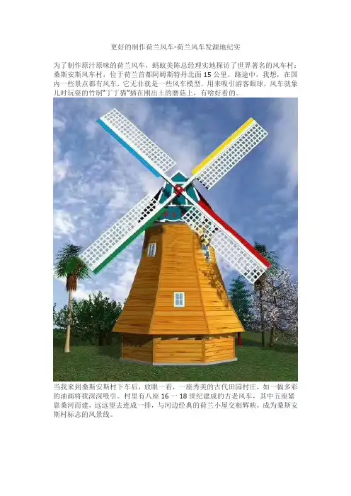 实地探寻荷兰风车