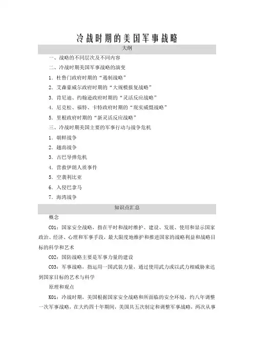 冷战时期的美国军事战略