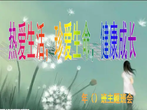 热爱生活_珍爱生命ppt课件