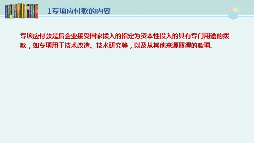 审计专业《9-4-2 专项应付款的核算》