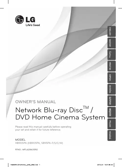 英语版Blu-ray Disc   DVD家庭电影院系统HB905PA（HB905PA、SB95PA