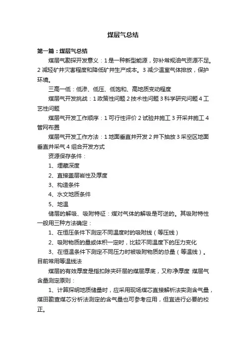 煤层气总结