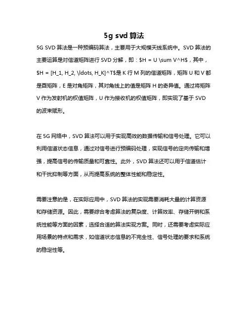 5g svd算法