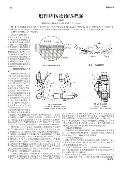 磨削烧伤及预防措施