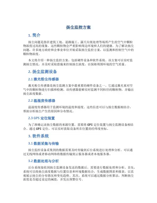 扬尘监控方案