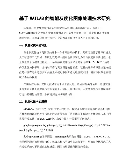 基于MATLAB的智能灰度化图像处理技术研究