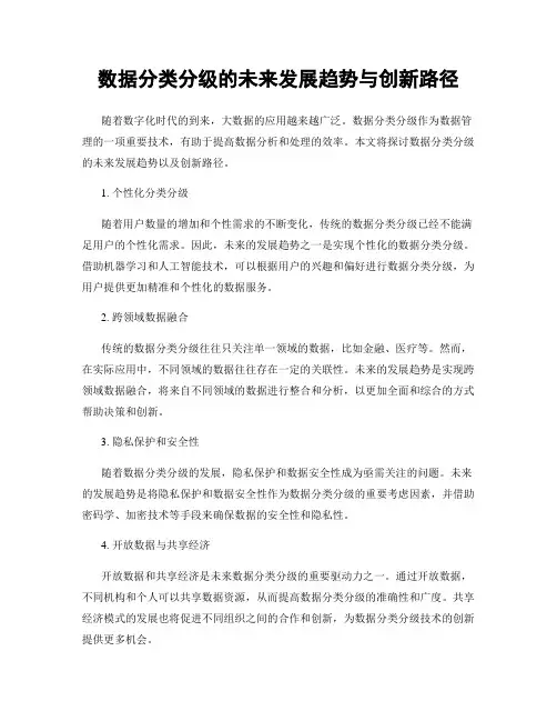 数据分类分级的未来发展趋势与创新路径