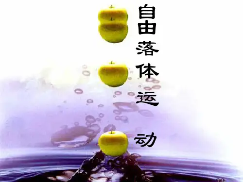 新人教版物理必修一25自由落体运动 课件(共22张PPT)