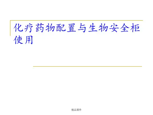 化疗药物配置与生物安全柜的使用ppt课件