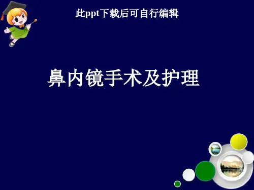 鼻内镜手术及护理ppt课件