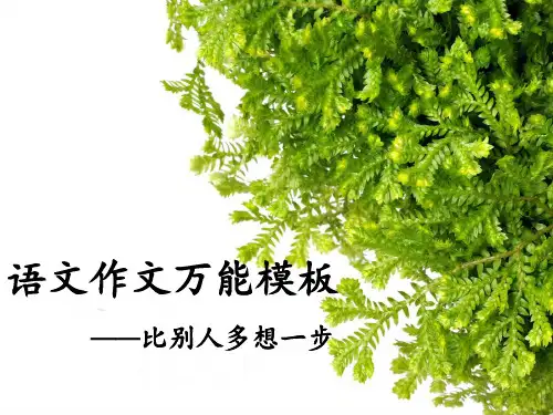 语文作文万能模板(初中)