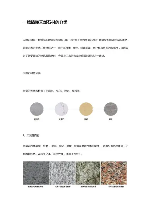 一篇搞懂天然石材的分类