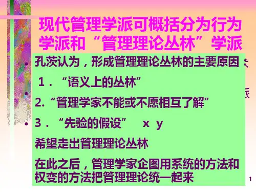 管理理论丛林PPT课件