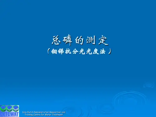 总磷的测定钼锑抗分光光度法