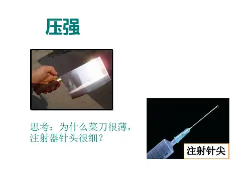 沪教物理九级上册 压强ppt