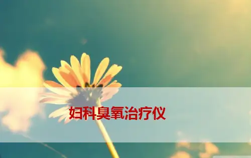妇科臭氧治疗仪课件