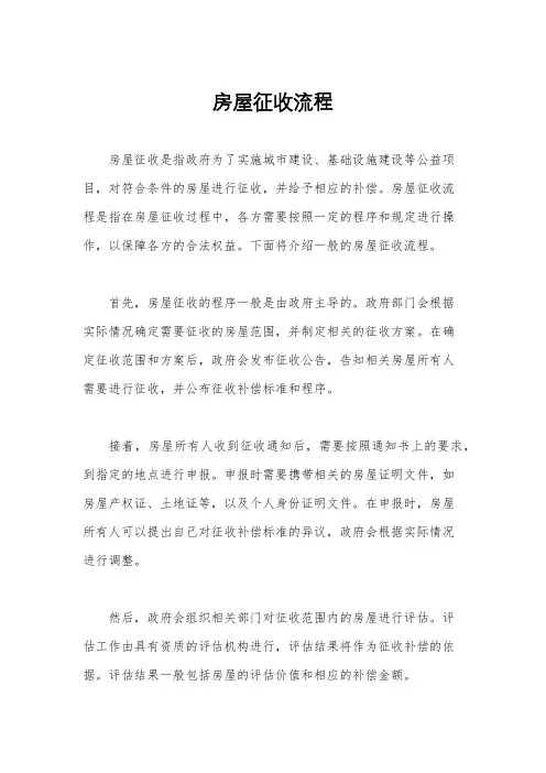 房屋征收流程