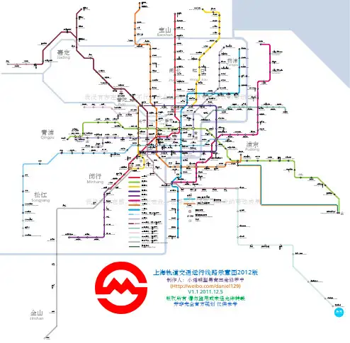 上海地铁地图-港铁风格2040